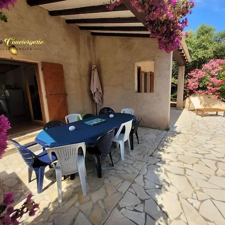 Semesterbostad A Pied Familiale 10 Pers Corse Sud Porto Vecchio Vardiola